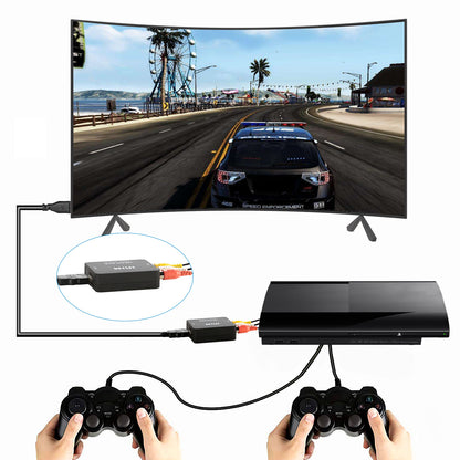 RCA to HDMI Converter 1080P with USB Power Cable