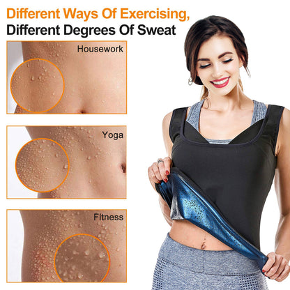Women's Sweat Vest Waist Trainer for Workout & Sauna