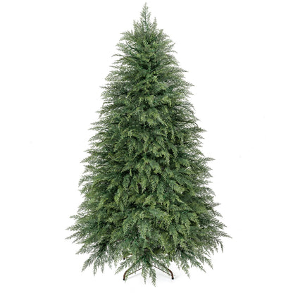 5 FT Artificial Christmas Tree with 406 Full Branch Tips and 245 Warm White LED Lights