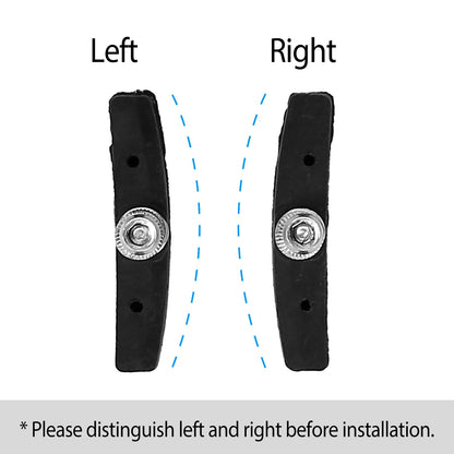 5 Pairs V Bike Brake Pads Road Mountain Bicycle V-Brake Blocks Set 70mm Non-Slip V Bicycle Stop Caliper W/ Hex Nuts and Spacers