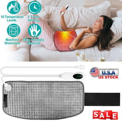 Electric Heating Pad with 10 Temperature Levels & Timer