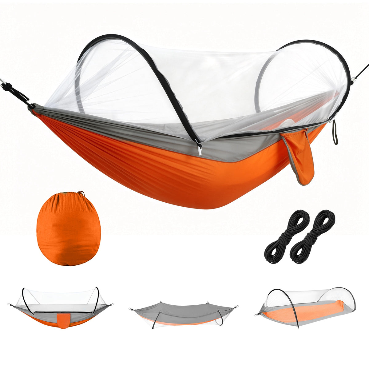 Camping Hammock with Mosquito Net 3-in-1 Portable 440lbs