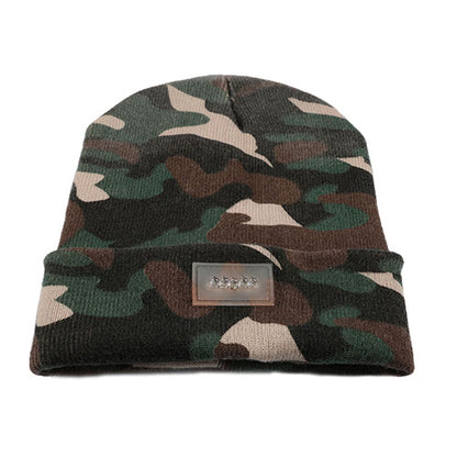 Warm Hat Camping Jogging Running Cap Headlamp
