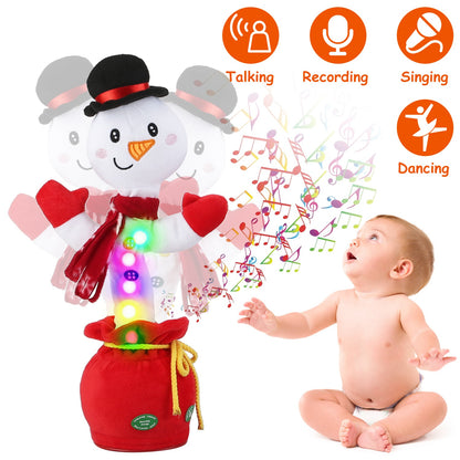 Dancing Christmas Plush Toy with Music, Lights & Recording