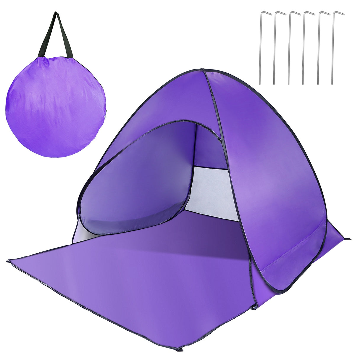 Pop Up Beach Tent with UPF50+ Sun Protection for 2-3 People