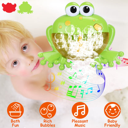 Musical Bubble Bath Maker Toy with Suction Cups for Toddlers