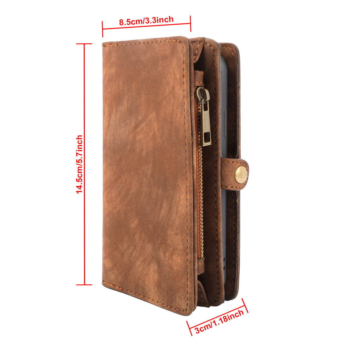iPhone 6 Wallet Case with Detachable Magnetic Phone Holder