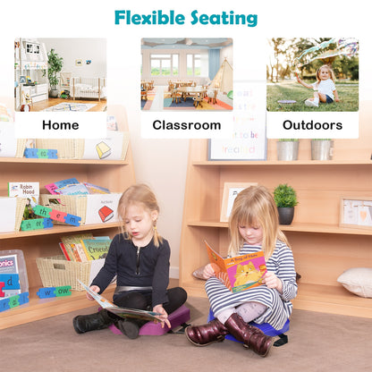 Hexagon Toddler Floor Cushions with Handles, 6-Piece Set