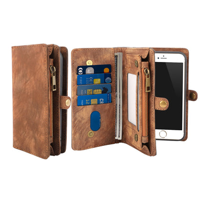 iPhone 8 Wallet Case with 13 Card Slots & Detachable Cover