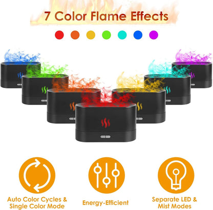 3D Flame Air Aroma Humidifier