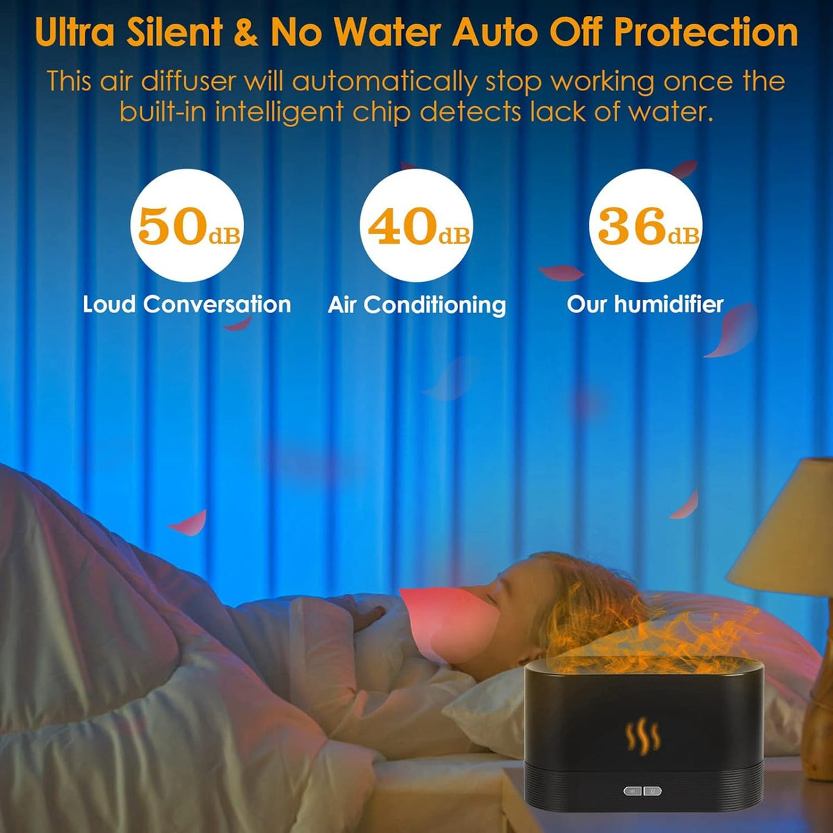 3D Flame Air Aroma Humidifier