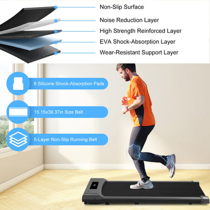 Under Desk Folding Treadmill with Remote and App Control
