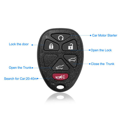 Keyless Entry Remote Key Fob for 2007-2014 Chevy Tahoe (2-Pack)