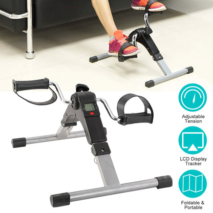 Mini Pedal Exerciser with LCD Display - Foldable