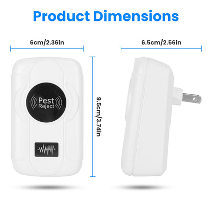 Ultrasonic Pest Repeller 6-Pack Indoor Plug-In Bug Control