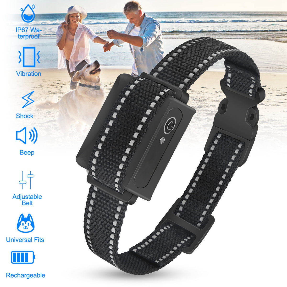 Dog Training Collar Receiver with 3280ft Range & IP67 Waterproof