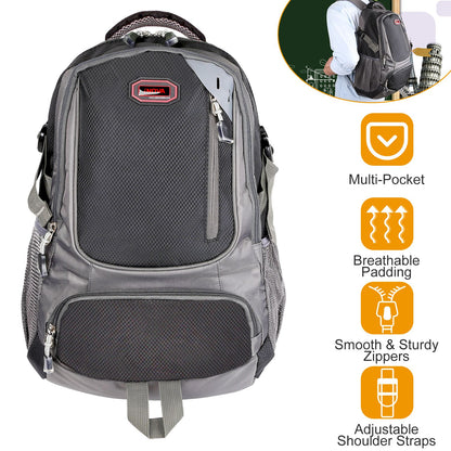 Unisex School Backpack W/ Adjustable Straps