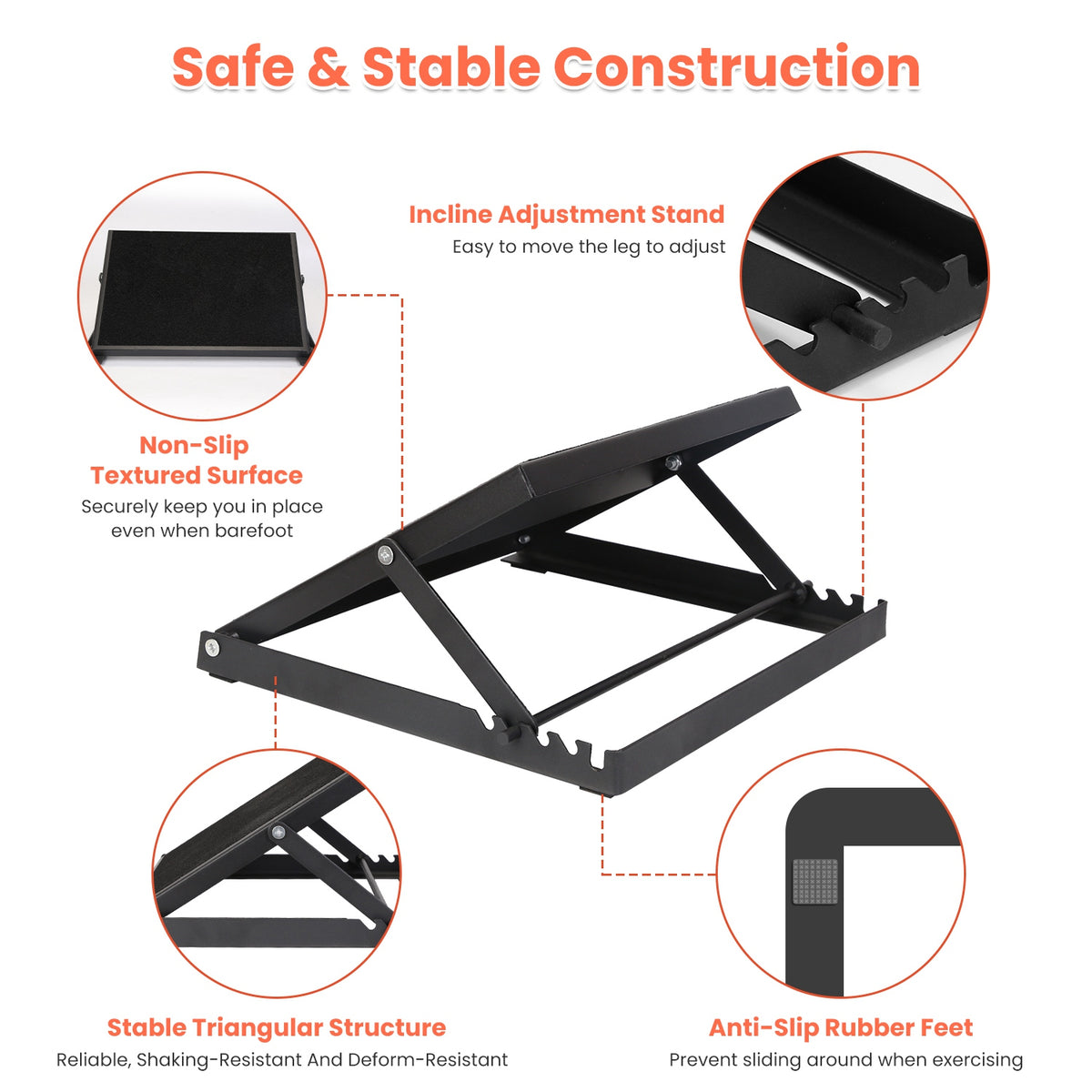 Steel Calf Stretcher Slant Board