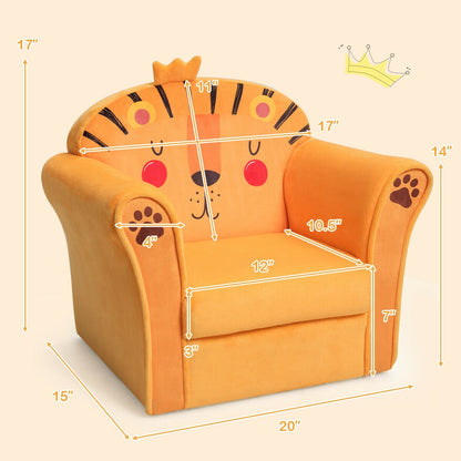Kids Astronaut Armrest Upholstered Sofa Chair