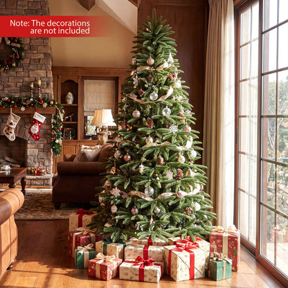 6 FT Pre-Lit Artificial Christmas Tree with 3 Gift Boxes and 780 Lush Branch Tips