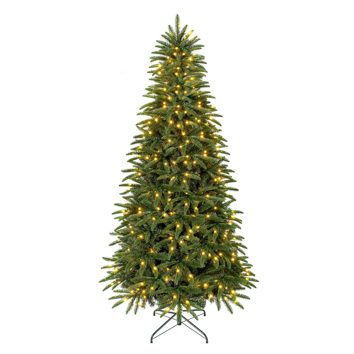 6 FT Pre-Lit Artificial Christmas Tree with 3 Gift Boxes and 780 Lush Branch Tips