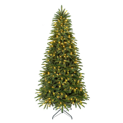 6 FT Pre-Lit Artificial Christmas Tree with 3 Gift Boxes and 780 Lush Branch Tips