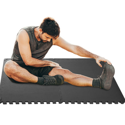 Interlocking Foam Floor Mats – 4-Pack EVA Puzzle Tiles