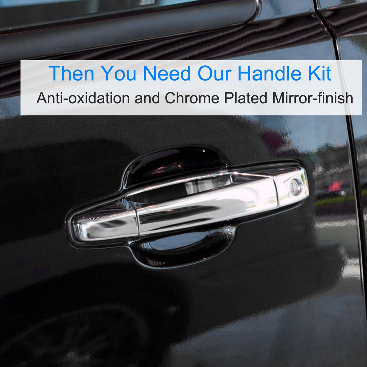 Chrome Door Handle Set for Chevy Silverado Sierra 2007-2014