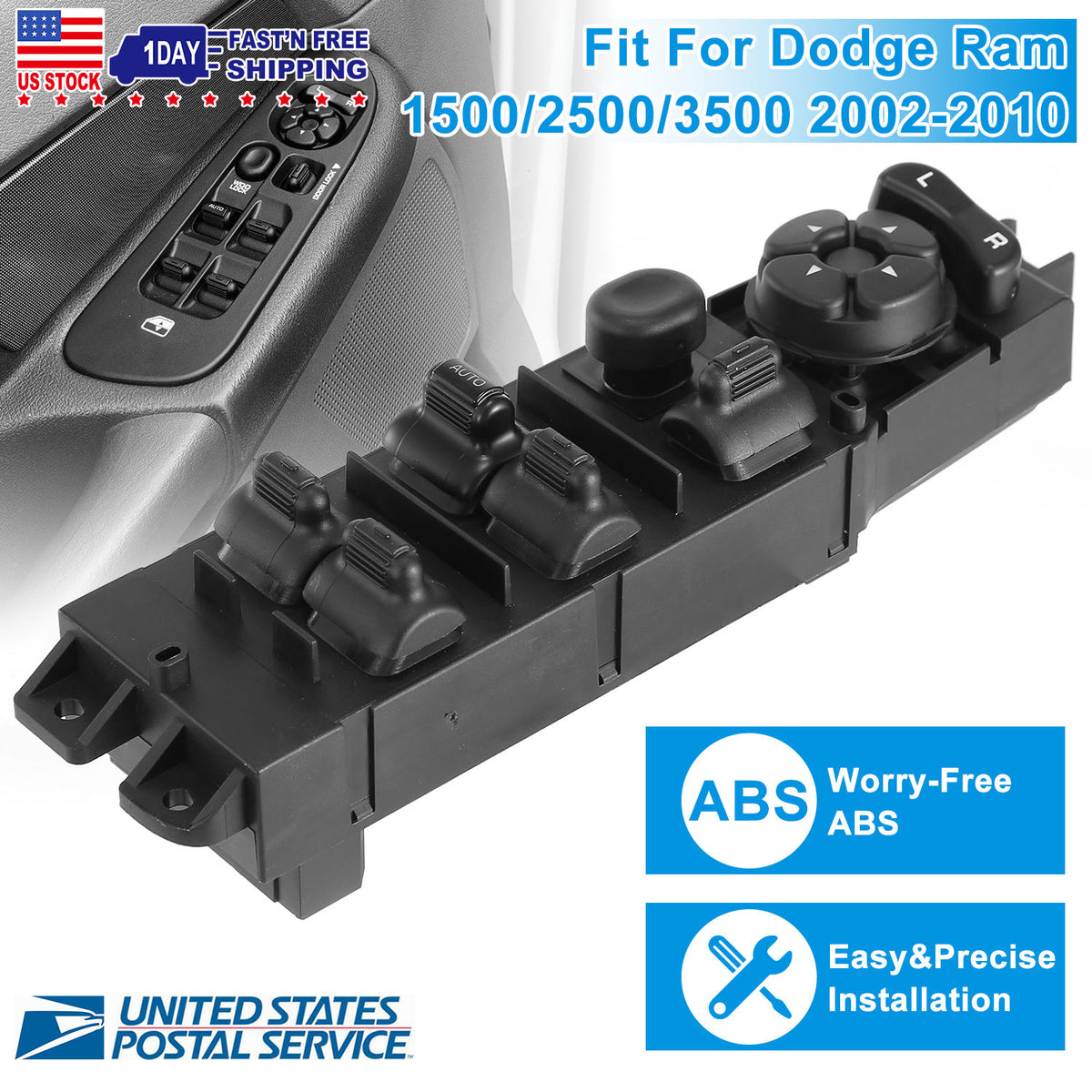 Master Power Window Switch for 2002-2010 Dodge Ram 1500/2500/3500
