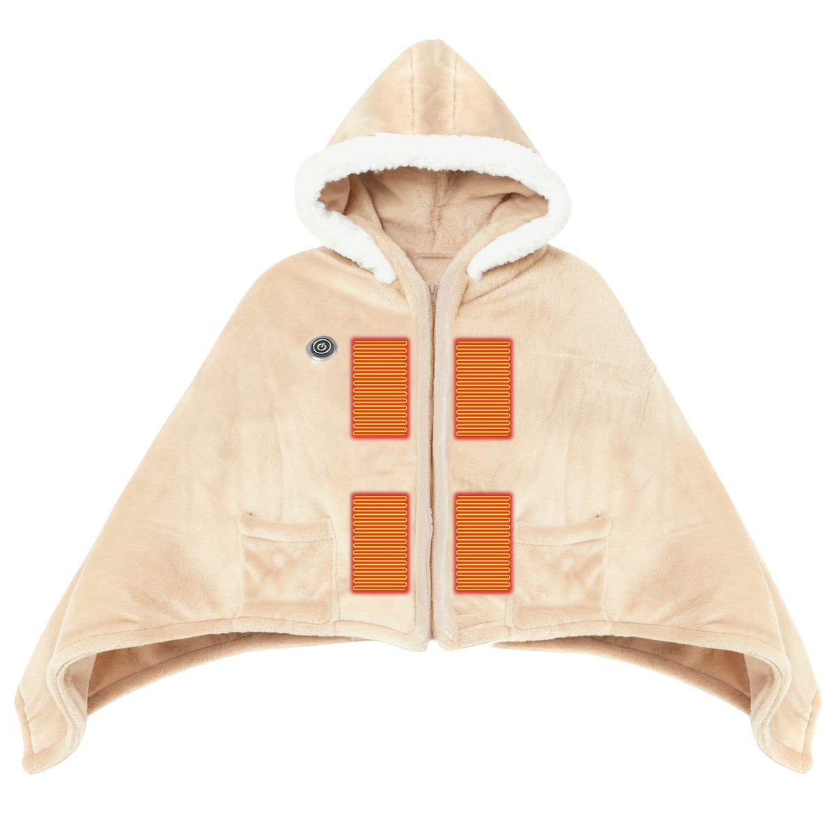 Wearable Heated Blanket with 8 Heating Zones & 3 Temperature Levels