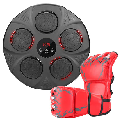 Music Boxing Machine with LED Lights and Bluetooth Speaker