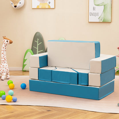 4-in-1 Foam Climbing Playset for Toddlers - 8 Pieces