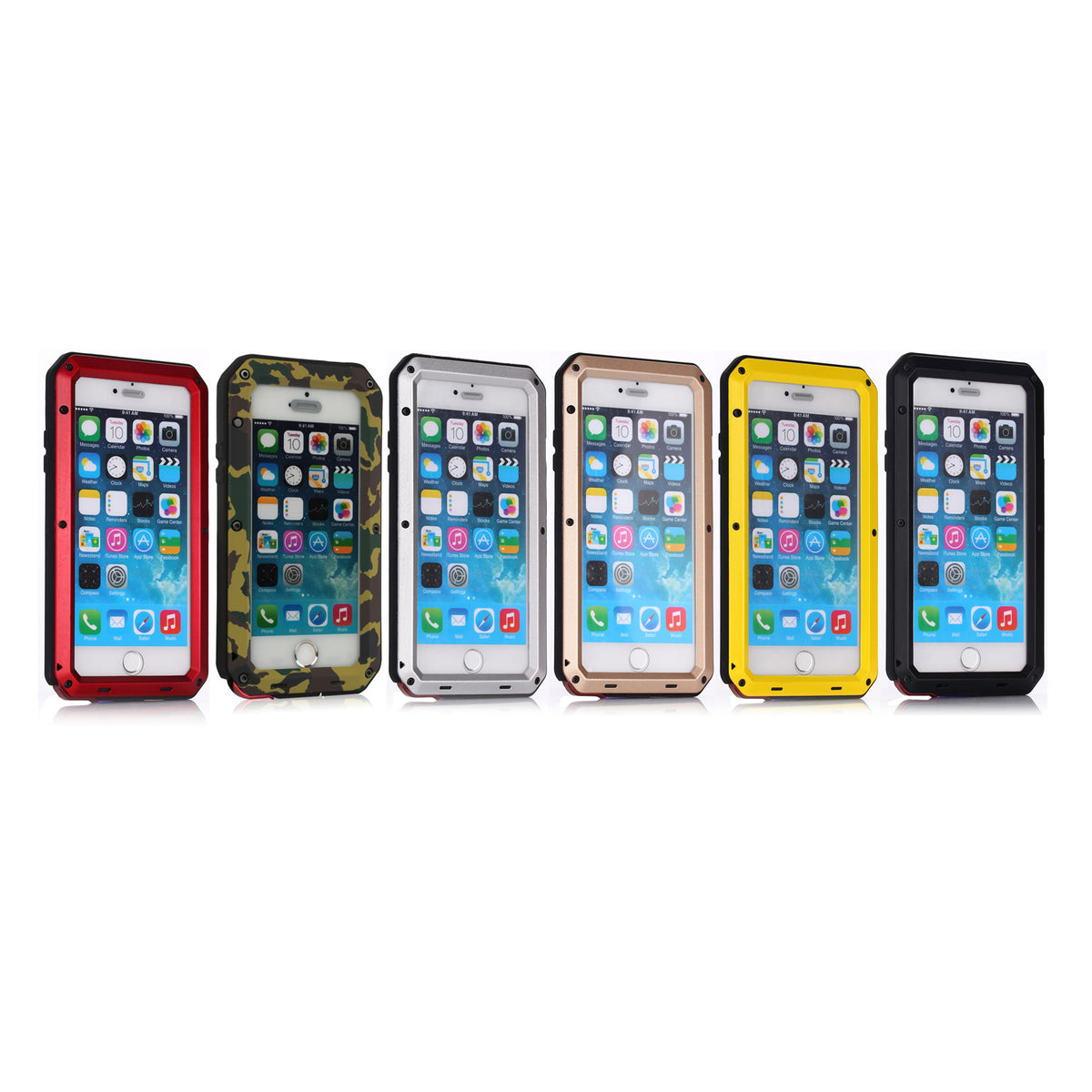 iPhone 6s Plus Rugged Full Cover Case with Screen Protector
