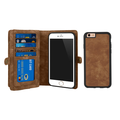 iPhone 6 Wallet Case with Detachable Magnetic Phone Holder