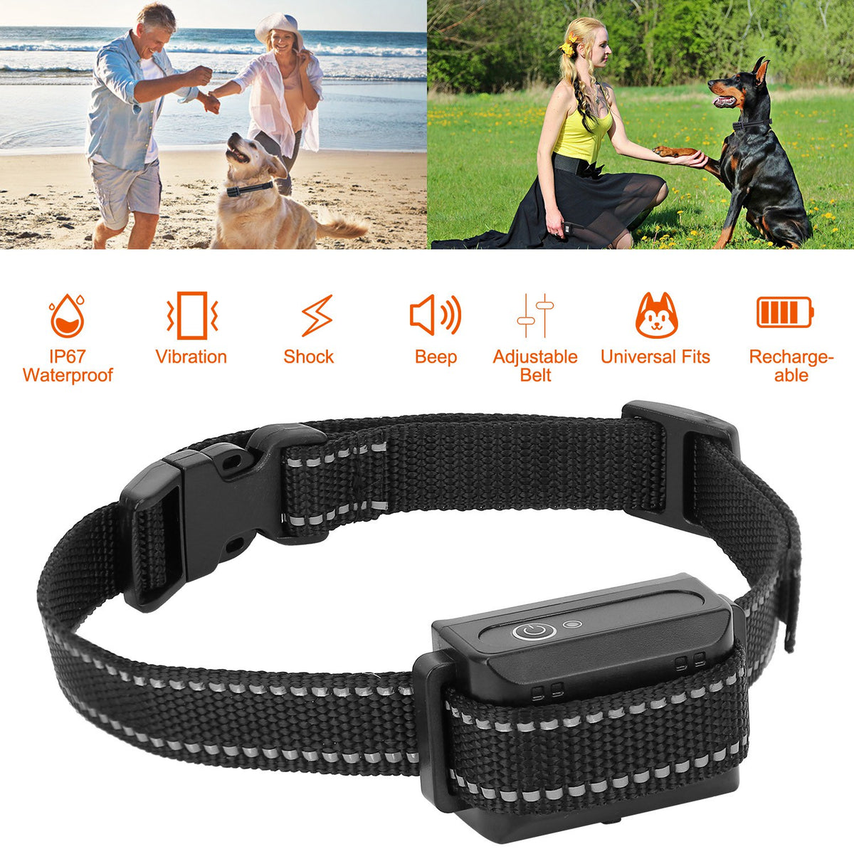 Dog Training Collar Receiver with 3280ft Range & IP67 Waterproof