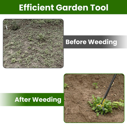 Adjustable Stirrup Hoe 46" Push-Pull Garden Weeder Tool