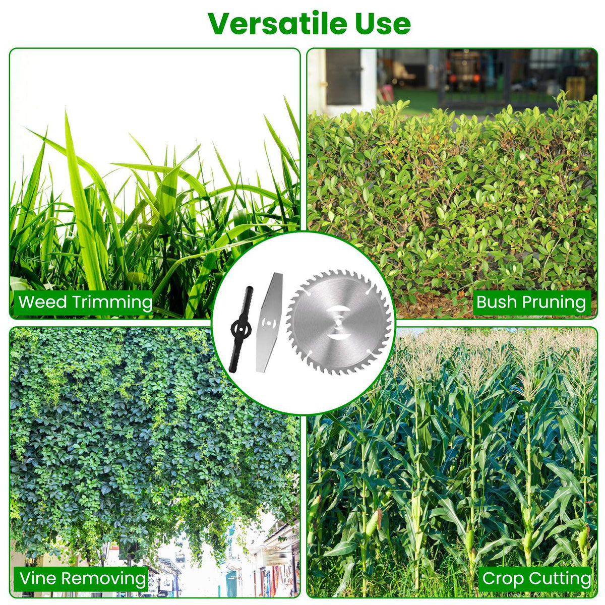 Grass Trimmer Blade Set - 14 Piece Replacement Accessory Kit