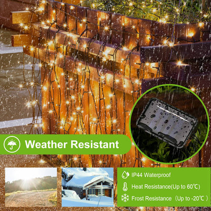 Solar String Lights 100 LED 40ft Outdoor Waterproof Fairy Lights