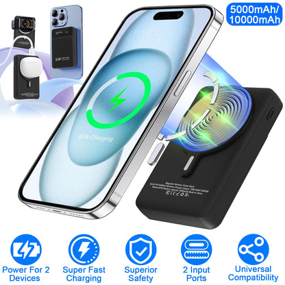 MagSafe 3-in-1 Wireless Power Bank with 22.5W Fast Charging