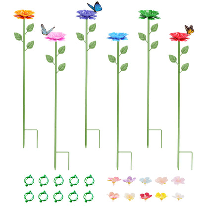 Metal Bee Watering Stations 6-Pack with Anti-Drowning Design