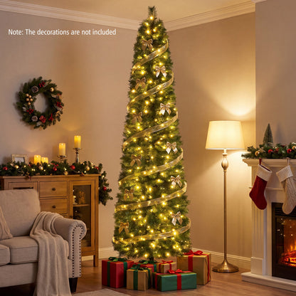 8 FT Artificial Pine Christmas Tree with 575 Branch Tips