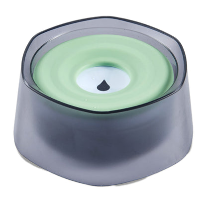 No Spill Dog Water Bowl 47oz Slow Feeder with Float Disk