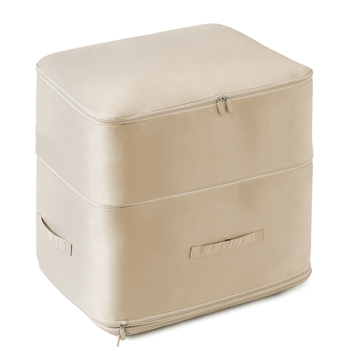 Foldable Storage Bag for Comforters and Bedding with Compression