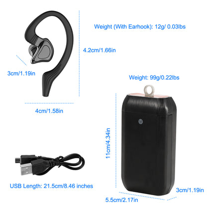 True Wireless Earbuds with Charging Dock and IPX4 Waterproof