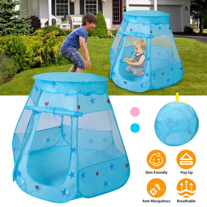 Kids Pop Up Play Tent - Princess Castle for Indoor & Outdoor