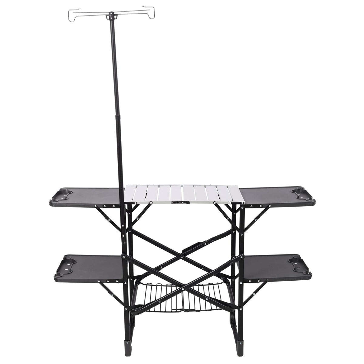 Folding Camping Kitchen Table with Heat-Resistant Top