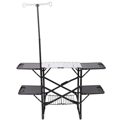 Folding Camping Kitchen Table with Heat-Resistant Top