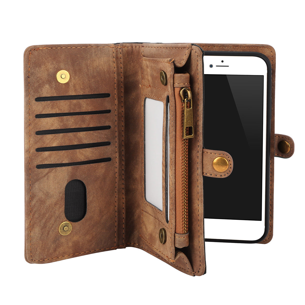 iPhone 6s Plus Wallet Case with Detachable Magnetic Cover