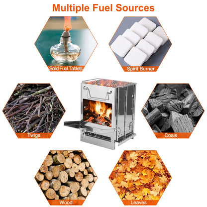 Portable Folding Camping Stove with Carry Bag