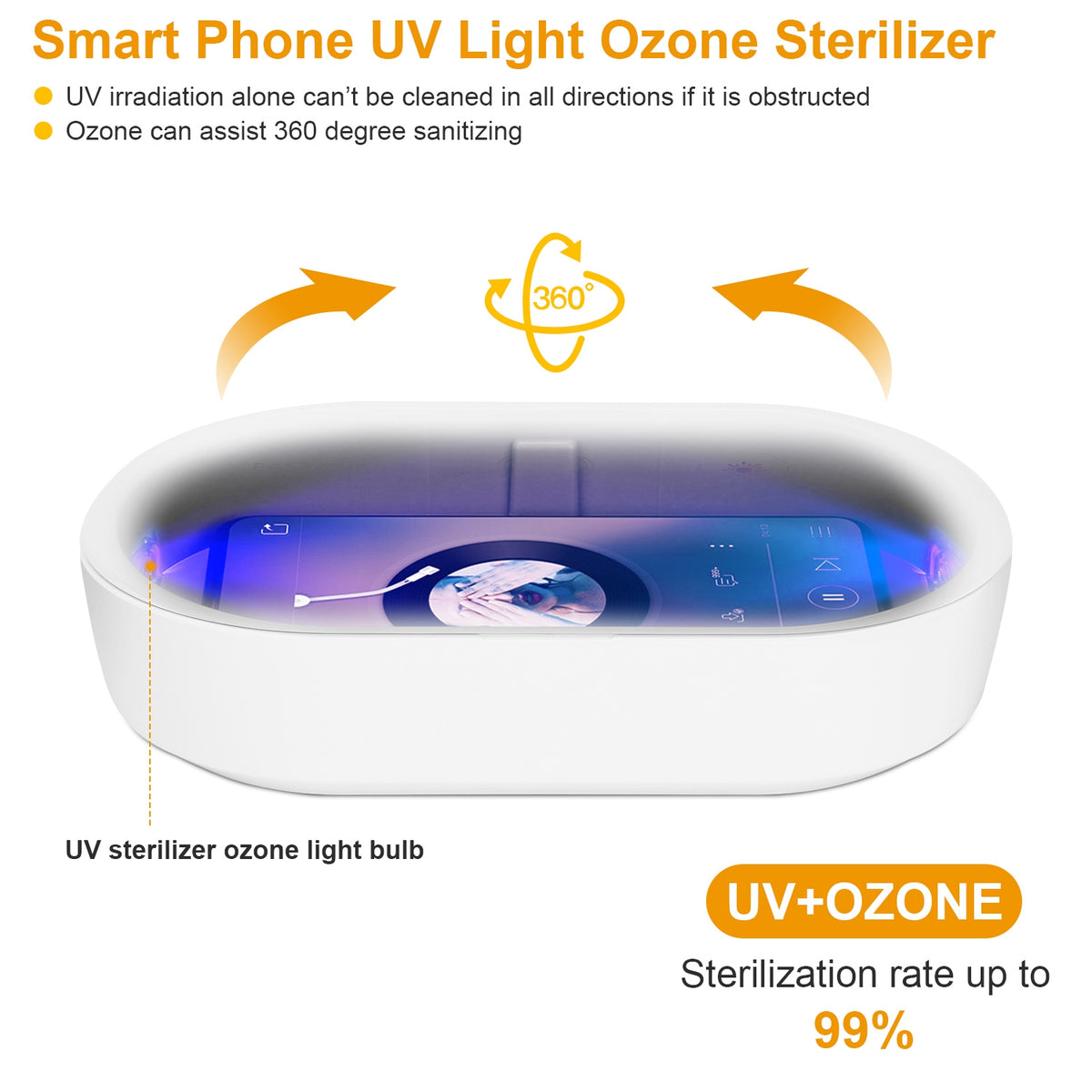 Wireless Charging Disinfection Lamp